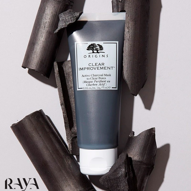 ماسک زغال فعال اوریجینز حجم 15 و 75 میل Origins Clear Improvement Active Charcoal Mask To Clear Pores
